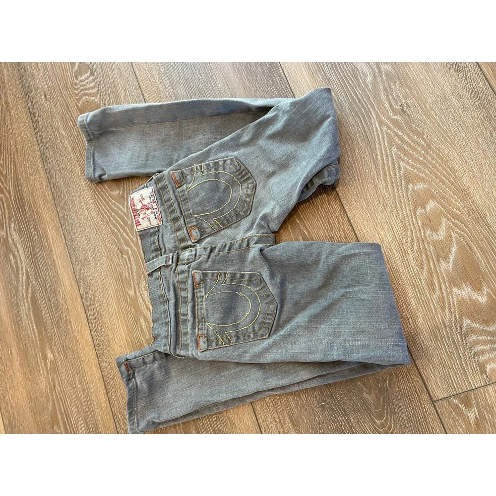 True Religion‎ gray straight leg jeans 8